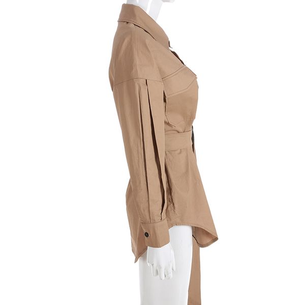 england style trench coat for women fashion streetwear sashes korean clothes cotton long sleeve autumn winter long coat, Tan;black
england style trench coat for women fashion streetwear sashes korean clothes cotton long sleeve autumn winter long coat, Tan;black