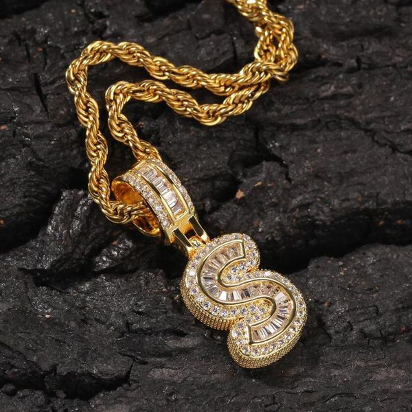 bling cz custom iced out initial letter with rope chain copper a-z initial pendant hip hop charm pendant necklace, Silver
bling cz custom iced out initial letter with rope chain copper a-z initial pendant hip hop charm pendant necklace, Silver