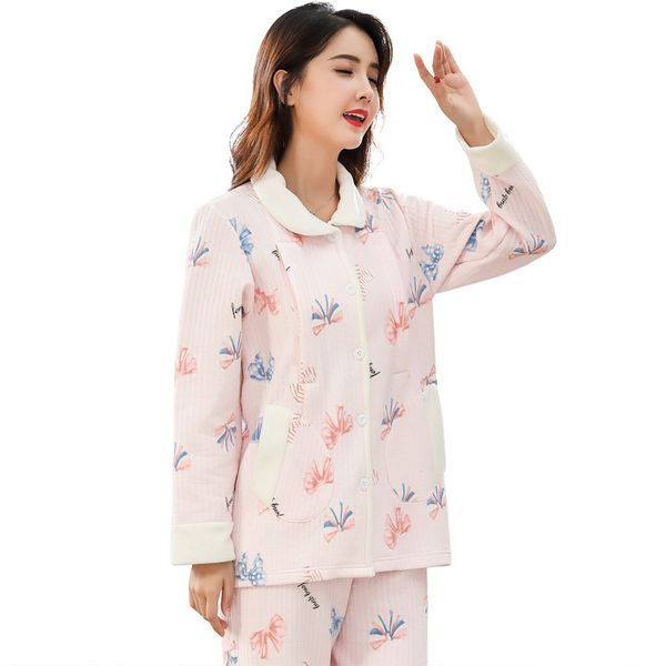 2020 new style autumn and winter dissection air layer confinement clothing set confinement nursing clothes household pajamas sui, White
2020 new style autumn and winter dissection air layer confinement clothing set confinement nursing clothes household pajamas sui, White