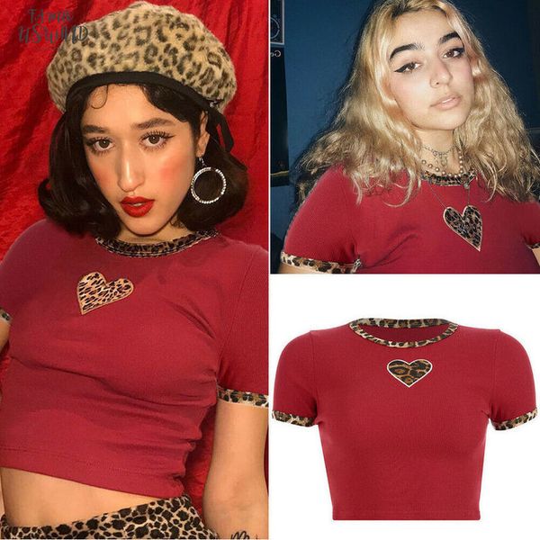 new women girls fashion casual spring polyester leopard print heart t shirt red tight short sleeve t shirt party clubwear, White
new women girls fashion casual spring polyester leopard print heart t shirt red tight short sleeve t shirt party clubwear, White