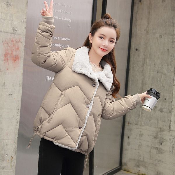 cotton-padded clothes women's ins fashion short winter coat 2019 new style cotton coat loose-fit slimming lambs wool thick cotto, Blue;black
cotton-padded clothes women's ins fashion short winter coat 2019 new style cotton coat loose-fit slimming lambs wool thick cotto, Blue;black