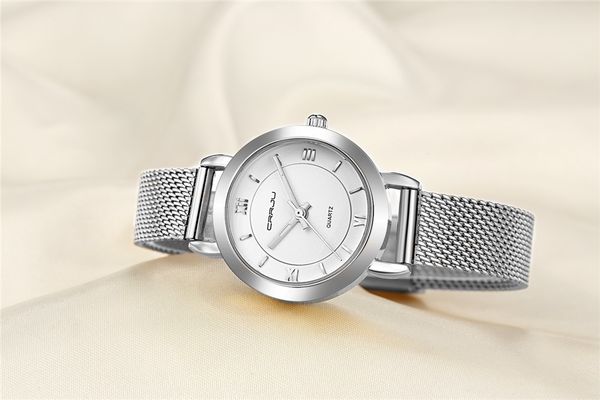 crrju 2121 silver women watches fashion casual quartz-watch female steel bracelet luxury dress wristwatch reloj muje montre fem, Slivery;brown
crrju 2121 silver women watches fashion casual quartz-watch female steel bracelet luxury dress wristwatch reloj muje montre fem, Slivery;brown
