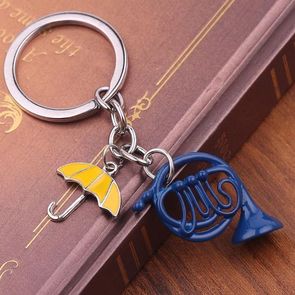 us reality show himym keychain how i met your mother yellow umbrella blue french horn keychain charm pendant jewelry, Silver
us reality show himym keychain how i met your mother yellow umbrella blue french horn keychain charm pendant jewelry, Silver