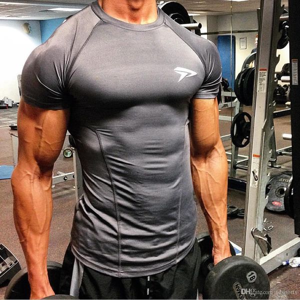 new summer men short sleeve gyms t shirt fitness bodybuilding crossfit slim shirts fashion leisure cotton tee, White;black
new summer men short sleeve gyms t shirt fitness bodybuilding crossfit slim shirts fashion leisure cotton tee, White;black
