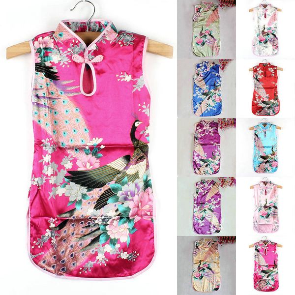 kids baby dress girl princess 2-8t wedding chinese qipao floral peacock cheongsam dress soft silk blend slim dresses clothes, Red;yellow
kids baby dress girl princess 2-8t wedding chinese qipao floral peacock cheongsam dress soft silk blend slim dresses clothes, Red;yellow