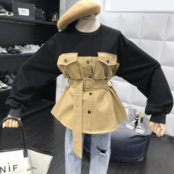 z-zoux women hoodie patchwork color matching asymmetry sweatshirt bandage lantern sleeve all match hoodies coat autumn 2019 new, Black
z-zoux women hoodie patchwork color matching asymmetry sweatshirt bandage lantern sleeve all match hoodies coat autumn 2019 new, Black