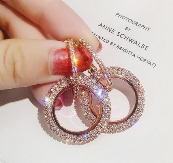 new design creative jewelry high-grade elegant crystal earrings round gold and silver earrings wedding party earrings for woman, Golden;silver
new design creative jewelry high-grade elegant crystal earrings round gold and silver earrings wedding party earrings for woman, Golden;silver