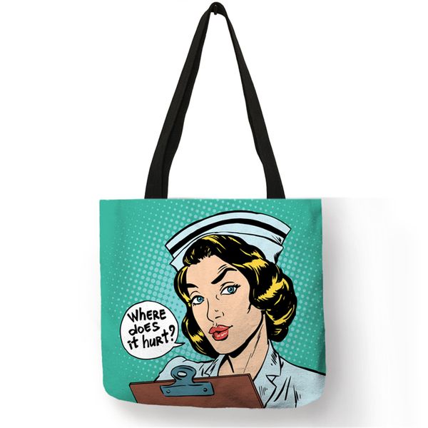 unique pattern shoulder bag bolso mujer nurse image painting eco linen practical handbag for daily use work travel ladies girls
unique pattern shoulder bag bolso mujer nurse image painting eco linen practical handbag for daily use work travel ladies girls