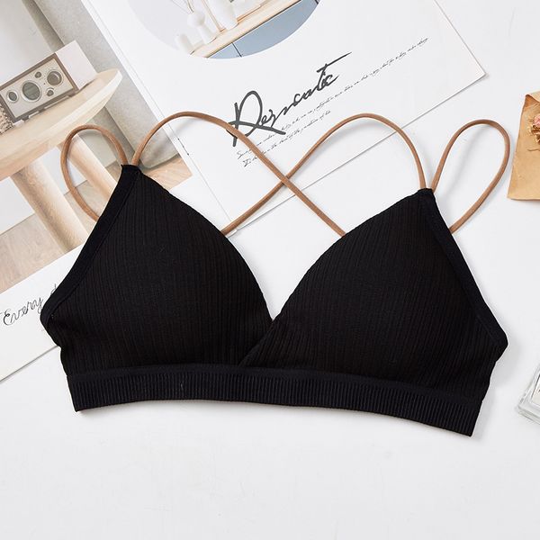 french style women seamless cross bra with removable chest pads famale triangle cup underwear bralette bra sujetador mujer, Red;black
french style women seamless cross bra with removable chest pads famale triangle cup underwear bralette bra sujetador mujer, Red;black