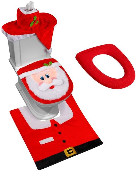 3d nose santa toilet seat cover funny christmas decorations bathroom set of 5 
3d nose santa toilet seat cover funny christmas decorations bathroom set of 5
