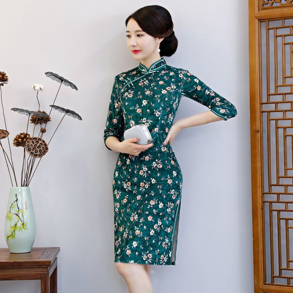 velour new chinese traditional women qipao vintage oriental female cheongsam novelty chinese formal dress plus size 3xl 4xl, Red
velour new chinese traditional women qipao vintage oriental female cheongsam novelty chinese formal dress plus size 3xl 4xl, Red
