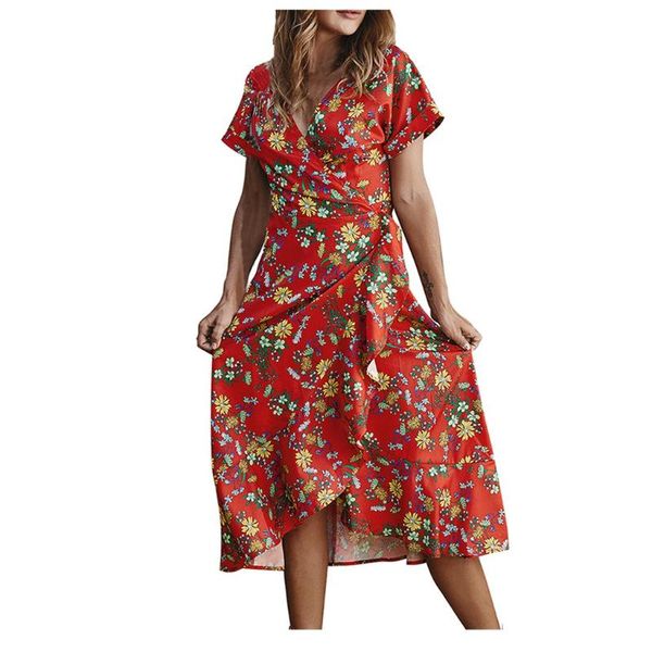 jaycosin women dresses summer 2020 print knee-length v-neck short sleeve beach dress ruffle short sleeve dress sundress 313, Black;gray
jaycosin women dresses summer 2020 print knee-length v-neck short sleeve beach dress ruffle short sleeve dress sundress 313, Black;gray