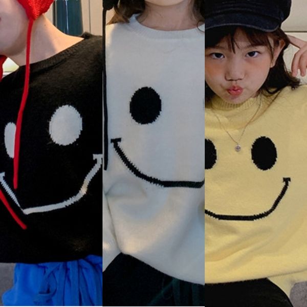 mingxi clothing 2020 autumn clothing children's knitted sweater children's smiling face woolen sweater boys and girls fashionable, Blue
mingxi clothing 2020 autumn clothing children's knitted sweater children's smiling face woolen sweater boys and girls fashionable, Blue