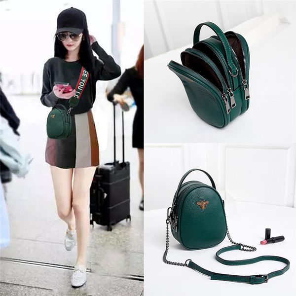 2019 new fashion trend shoulder messenger handbag mini bag bee phone bag small round
2019 new fashion trend shoulder messenger handbag mini bag bee phone bag small round
