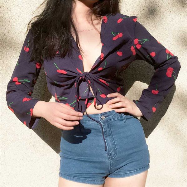women's blouses & shirts summer 2021 women v neck dot printed bandage lacing with long sleeve chiffion vintage blouse shirt womens, White
women's blouses & shirts summer 2021 women v neck dot printed bandage lacing with long sleeve chiffion vintage blouse shirt womens, White