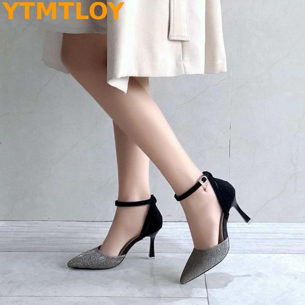 spring 2020 ladies shallow mouth high heels ankle strap female classic toe dress cute shoes ladies footwear high heels, Black
spring 2020 ladies shallow mouth high heels ankle strap female classic toe dress cute shoes ladies footwear high heels, Black