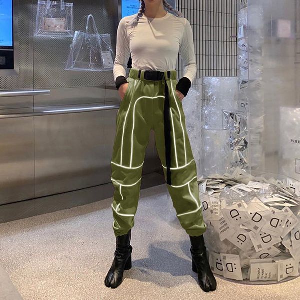 2020 fashion women's long pants reflective stitching casual overalls belt breathable loose cool joggers workout trousers, Black;blue
2020 fashion women's long pants reflective stitching casual overalls belt breathable loose cool joggers workout trousers, Black;blue
