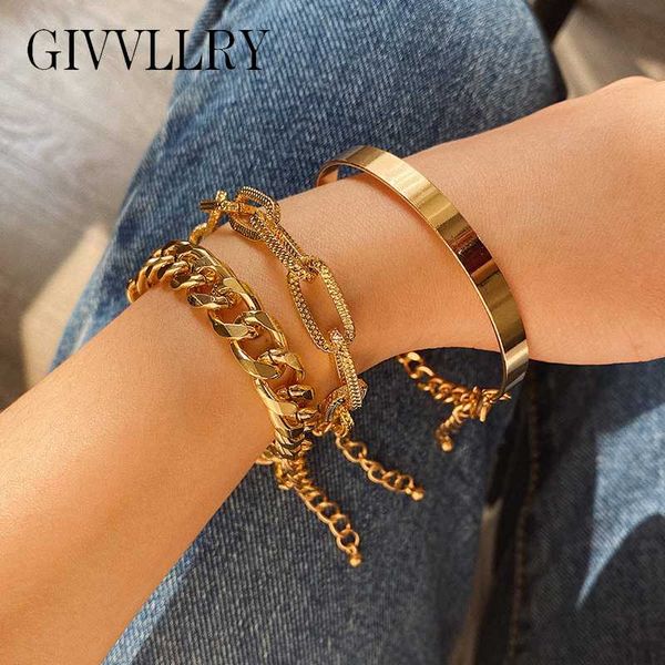 link, chain 3 pcs/set gold curb link bracelets for women men jewelry steampunk punk hip hop personalized silver plaid bangle bracelet, Black
link, chain 3 pcs/set gold curb link bracelets for women men jewelry steampunk punk hip hop personalized silver plaid bangle bracelet, Black