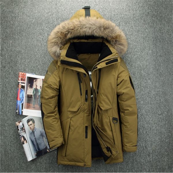 male wind-proof clothing casual jackets thickening parkas male big coat new long winter down jacket with fur hood warm jacket, Black
male wind-proof clothing casual jackets thickening parkas male big coat new long winter down jacket with fur hood warm jacket, Black