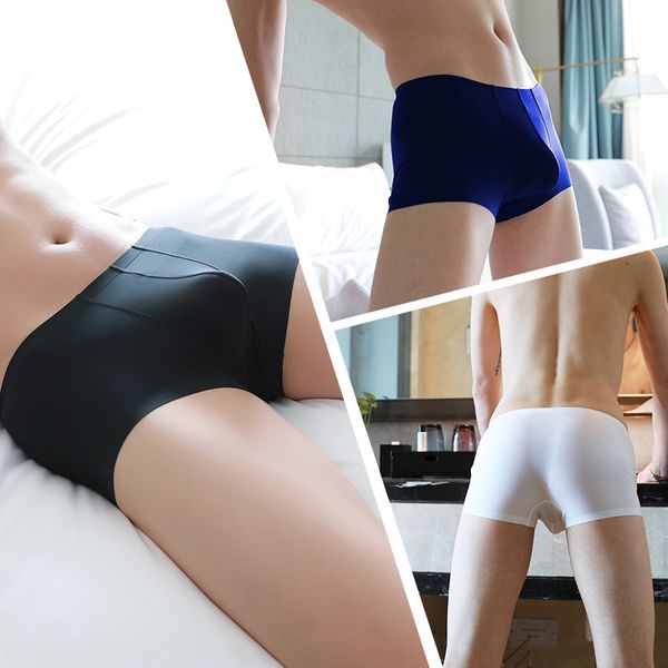 men's underwear men's traceless one-piece ultra-thin underwear and shorts breathable ice silk silk boxer pants pure color shorts, Black;white
men's underwear men's traceless one-piece ultra-thin underwear and shorts breathable ice silk silk boxer pants pure color shorts, Black;white