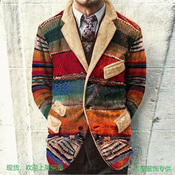 print personality trend contrast color patchwork suit jacket autumn winter british style men's wool coat new design, Black;brown
print personality trend contrast color patchwork suit jacket autumn winter british style men's wool coat new design, Black;brown