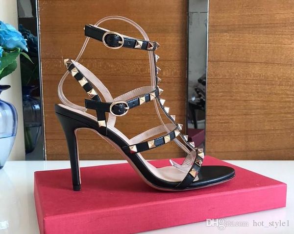 new fashion women luxury leather rivet sandals mixed color pointed toes shallow mouth stiletto heel high heel fashion summer sandals, Black
new fashion women luxury leather rivet sandals mixed color pointed toes shallow mouth stiletto heel high heel fashion summer sandals, Black