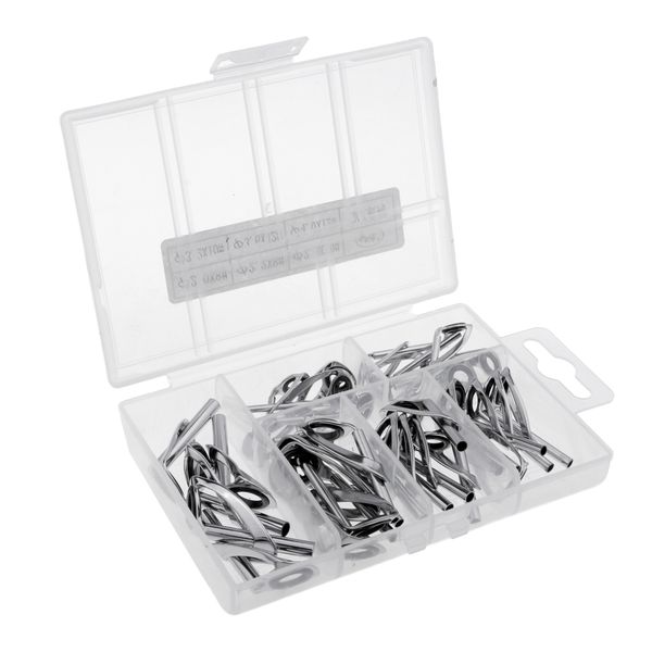 35 pcs fishing rod guides eye ring rod repair kit mix size for rod building stainless steel frame wear-resistant ceramic ring
35 pcs fishing rod guides eye ring rod repair kit mix size for rod building stainless steel frame wear-resistant ceramic ring