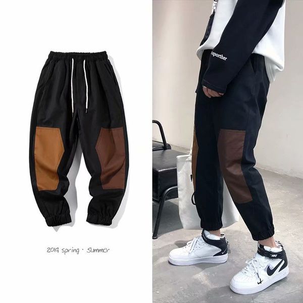 2020 new overalls student pants feet pants spring all matching thin section men's nine-point loose casual bf, Black
2020 new overalls student pants feet pants spring all matching thin section men's nine-point loose casual bf, Black