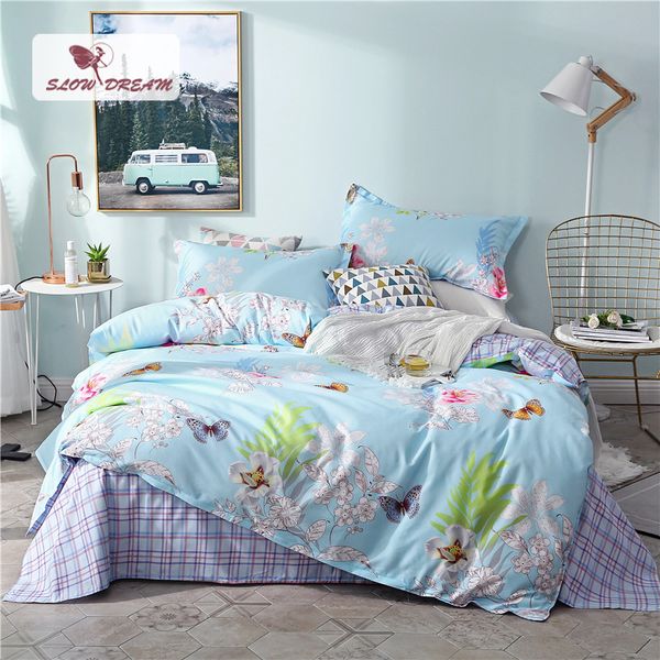 slowdream blue butterfly bedding set underwear flat sheet pillowcase bedclothes home textiles double student duvet cover
slowdream blue butterfly bedding set underwear flat sheet pillowcase bedclothes home textiles double student duvet cover