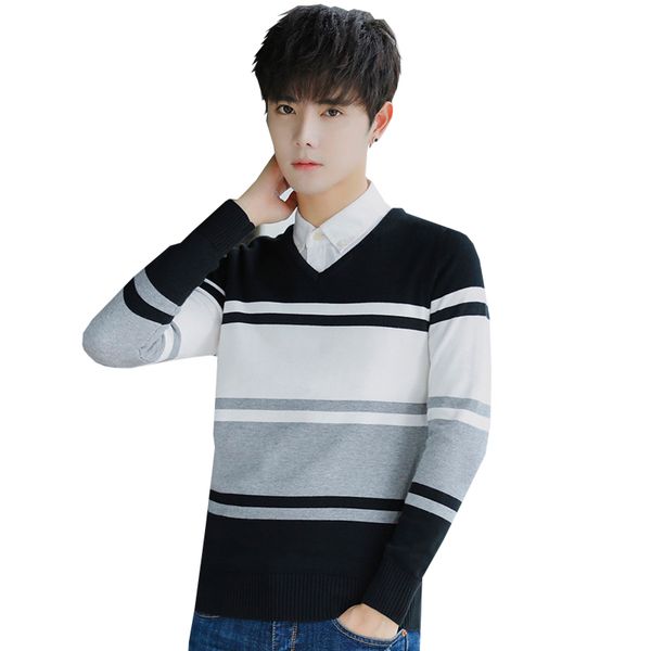 men's sweaters o-neck sweater men clothing mens cashmere pullover brand pull homme casual dress long sleeve shirt outwear, White;black
men's sweaters o-neck sweater men clothing mens cashmere pullover brand pull homme casual dress long sleeve shirt outwear, White;black