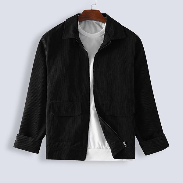 mens autumn casual long sleeve zipper jacket corduroy coat outwear m~2xl, Black;brown
mens autumn casual long sleeve zipper jacket corduroy coat outwear m~2xl, Black;brown