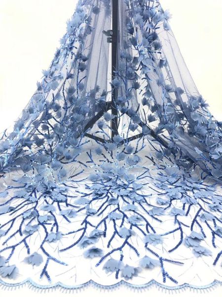 embroidery french lace fabric with sequins 2020 new fashion 3d flowers french tulle mesh lace fabric 5 yard, Pink;blue
embroidery french lace fabric with sequins 2020 new fashion 3d flowers french tulle mesh lace fabric 5 yard, Pink;blue