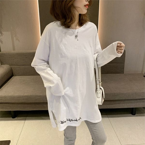 long sleeve t- female 2019 ji kuansong all-match t-shirt ins medium and long cotton white base shirt fashion
long sleeve t- female 2019 ji kuansong all-match t-shirt ins medium and long cotton white base shirt fashion