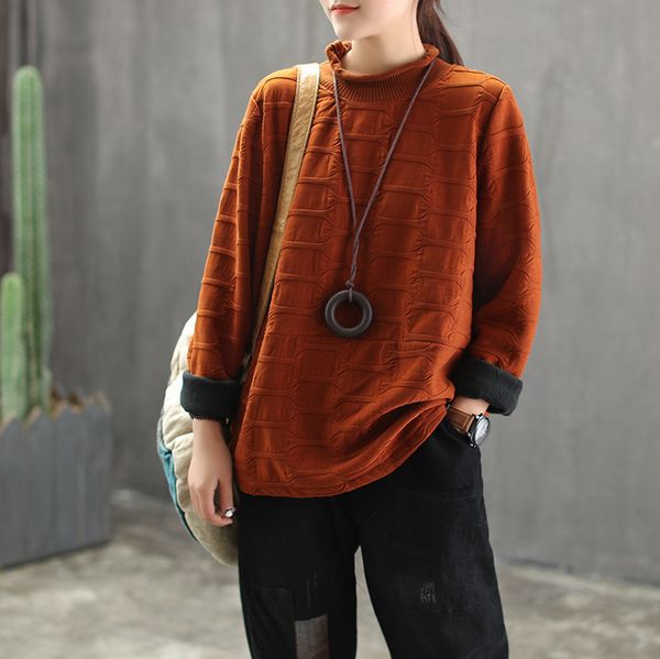 winter hoodies retro women loose fleece warm knitting blended new hoodies female casual stand pullovers 2018, Black
winter hoodies retro women loose fleece warm knitting blended new hoodies female casual stand pullovers 2018, Black