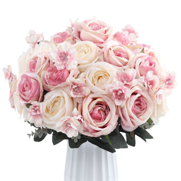 12 heads/bouquet real touch silk rose artificial flowers vivid peony flores fake flower bridal wedding decoration wreath g9250
12 heads/bouquet real touch silk rose artificial flowers vivid peony flores fake flower bridal wedding decoration wreath g9250