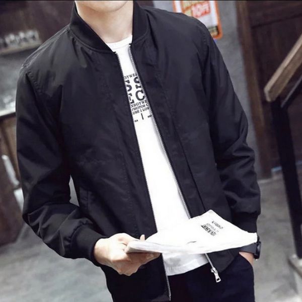 2018 год новая весна осень куртки мужские thin solid мода пальто мужчины вскользь тонкий стенд воротник куртки бомбардировщика мужчины шинел, Black;brown
2018 год новая весна осень куртки мужские thin solid мода пальто мужчины вскользь тонкий стенд воротник куртки бомбардировщика мужчины шинел, Black;brown