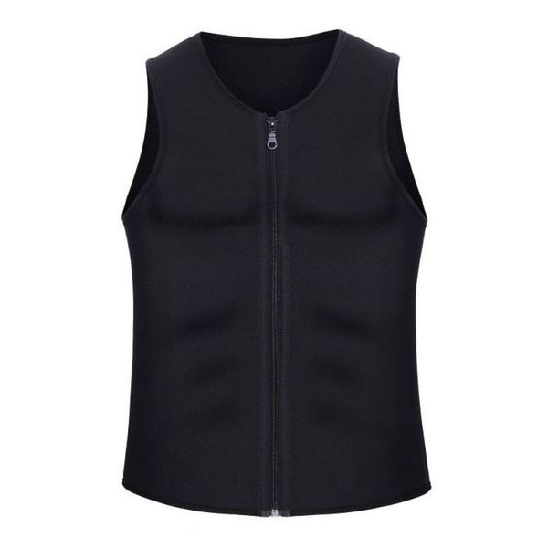 men fitness gym neoprene sauna vest sweaty waist trainer body shaper slimming suit weight loss zipper vest, Black;blue
men fitness gym neoprene sauna vest sweaty waist trainer body shaper slimming suit weight loss zipper vest, Black;blue
