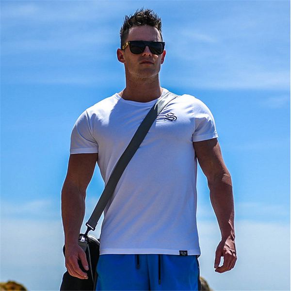 2019 men gym sport running short sleeve t shirt training fitness bodybuilding male short sleeves cotton clothing brand tee, Black;blue
2019 men gym sport running short sleeve t shirt training fitness bodybuilding male short sleeves cotton clothing brand tee, Black;blue