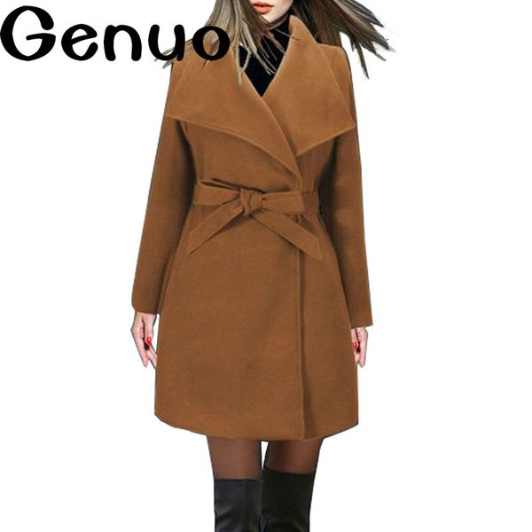 long winter coat women new fashion casual vintage belt solid jackets blazers elegant office ladies coat casaco feminino, Black
long winter coat women new fashion casual vintage belt solid jackets blazers elegant office ladies coat casaco feminino, Black