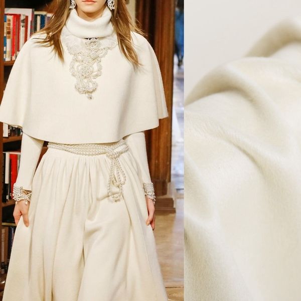 width 170cm limited fashion original taste white rice natural 100% silk double sided cashmere wool fabric for coat tissu telas, Black;white
width 170cm limited fashion original taste white rice natural 100% silk double sided cashmere wool fabric for coat tissu telas, Black;white