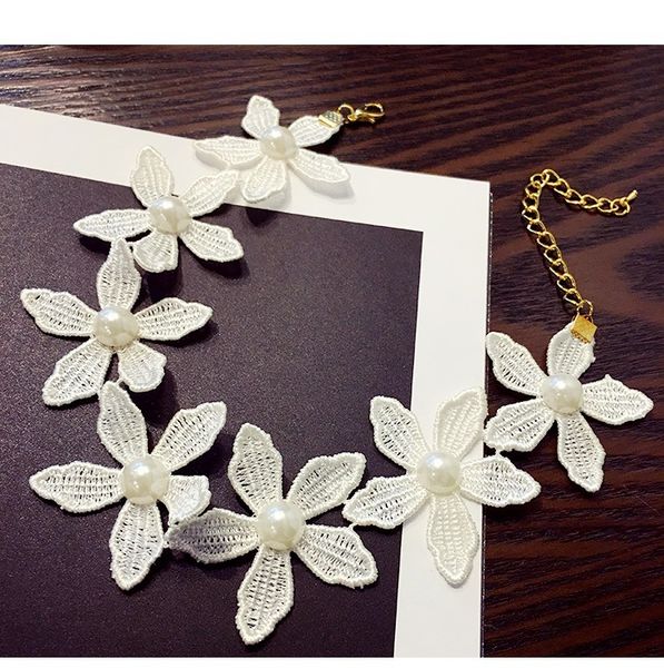 white choker collar necklaces women fashion flower necklaces&pendants lace collier bijoux boho jewelry, Golden;silver
white choker collar necklaces women fashion flower necklaces&pendants lace collier bijoux boho jewelry, Golden;silver