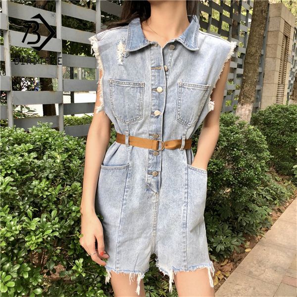 women's jumpsuits & rompers summer casual playsuit women fashion button pockets turndown collar sleeveless high waist belt loose denim, Black;white
women's jumpsuits & rompers summer casual playsuit women fashion button pockets turndown collar sleeveless high waist belt loose denim, Black;white