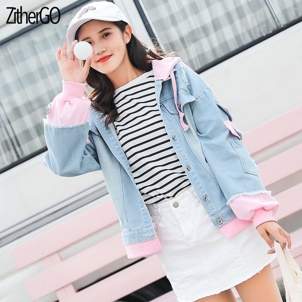 zithergo 2019 ladies new casual short denim jacket hooded single-breasted slim denim coats autumn fashion short outfit, Black;brown
zithergo 2019 ladies new casual short denim jacket hooded single-breasted slim denim coats autumn fashion short outfit, Black;brown