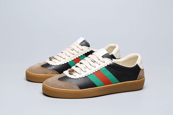 

Selling fa hion men women ca ual hoe luxury de igner neaker real leather ace embroidered white 13 gucci hoe, Blue;gray