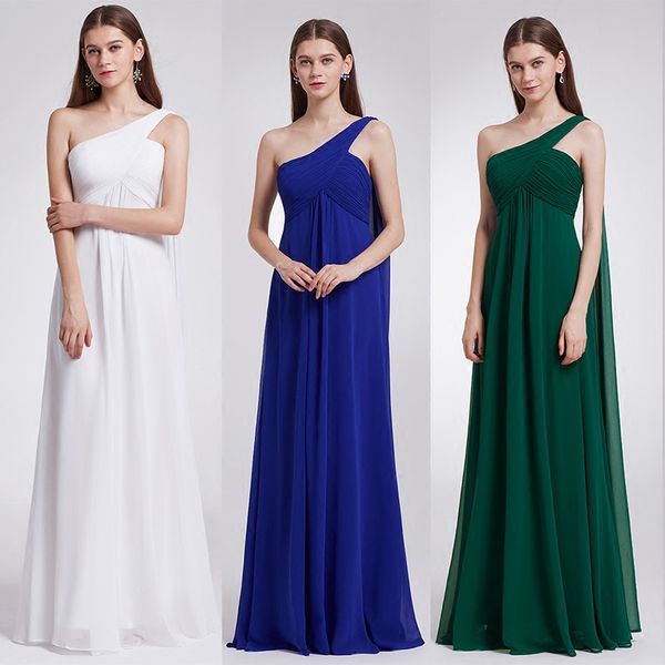 one shoulder a-line evening dresses sleeveless chiffon pink prom gowns back zipper tiered ruffle sweep train back zipper formal party gowns, Black;red
one shoulder a-line evening dresses sleeveless chiffon pink prom gowns back zipper tiered ruffle sweep train back zipper formal party gowns, Black;red