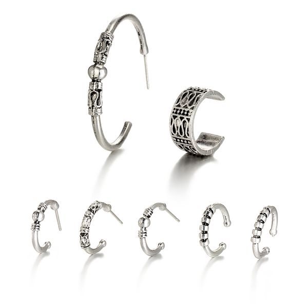 7pcs / set earrings european and american personality creative minimalist party festival retro fashion female jewelry, Golden;silver
7pcs / set earrings european and american personality creative minimalist party festival retro fashion female jewelry, Golden;silver