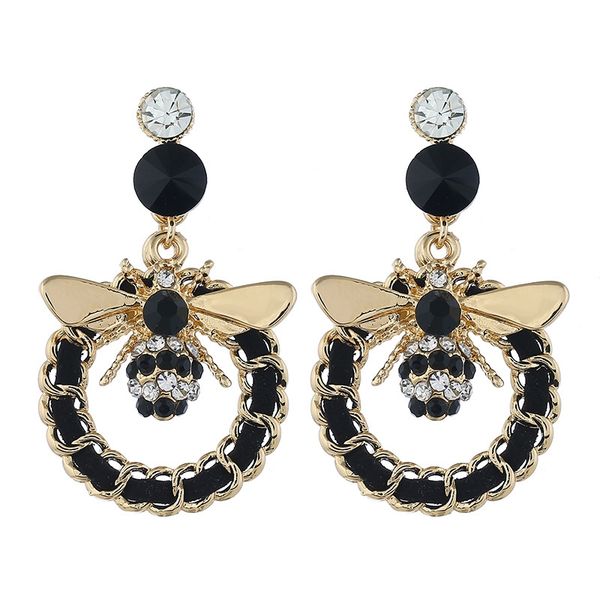 women's fashion trendy honey bee alloy earrings jewelry female long tassel retro dangle earrings, Golden;silver
women's fashion trendy honey bee alloy earrings jewelry female long tassel retro dangle earrings, Golden;silver