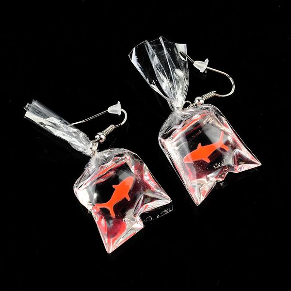 oppohere kawaii cartoon resin goldfish imitation water bag shape fashion charms earrings, Silver
oppohere kawaii cartoon resin goldfish imitation water bag shape fashion charms earrings, Silver