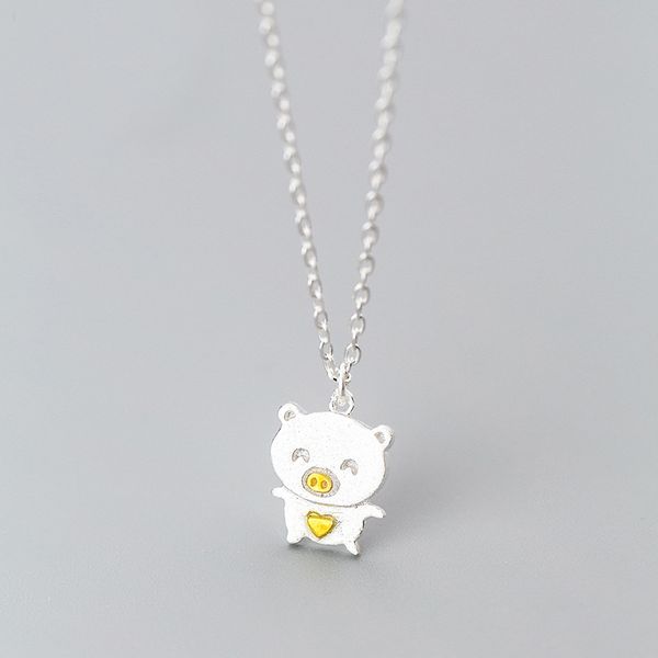 mloveacc 100% real 925 sterling silver cute pig pendant necklace for women girls nice animal short chain necklace
mloveacc 100% real 925 sterling silver cute pig pendant necklace for women girls nice animal short chain necklace