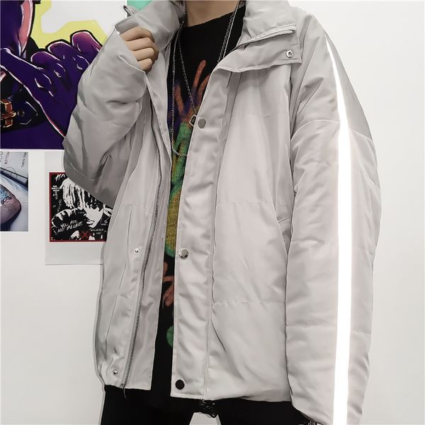 uyuk2019 winter men fashion trend loose casual ins harajuku bf wind street reflective thick pad ded coat masculino homme, Black
uyuk2019 winter men fashion trend loose casual ins harajuku bf wind street reflective thick pad ded coat masculino homme, Black